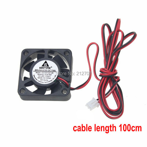 1 pièce Gdstime 4010 40 MM 40x40x10 MM 24 V 2Pin roulement à billes DC refroidisseur petit ventilateur de refroidissement pour pièce d'imprimante 3D ► Photo 1/6