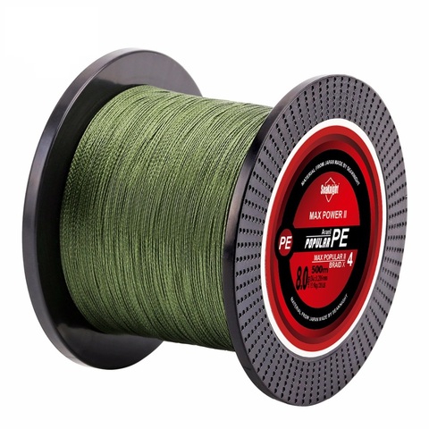 Seaknight 500m série 4 brins Super fort japon multifilament PE torsadé ligne de pêche 8 10 20 30 40 60LB ► Photo 1/6