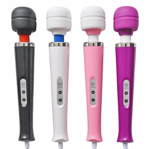 Corps complet 10 vitesses baguette magique masseur pied tête vibrant Massage EU Plug blanc/noir/rose/violet ► Photo 1/6