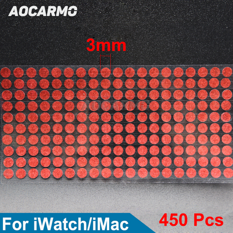Aocarmo – autocollants ronds étanches pour iPhone, étiquettes de réparation de capteurs d'indicateur de dégâts d'eau 3MM, pour montre Mac, 450 pièces/lot ► Photo 1/6