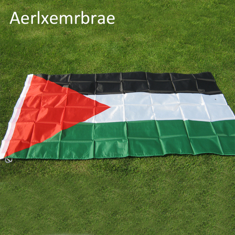 Livraison gratuite aerlxemrbrae drapeau 90*150cm la Palestine drapeau Polyester drapeau haute qualité ► Photo 1/1