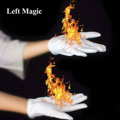 Gants feu magiques, 4 pièces/paire gants pour brûler, main vide, pour scène magique ► Photo 1/6