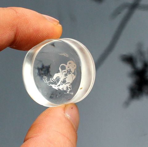 Offre Spéciale! MHZE014 – tête de tampon en silicone souple, gelée transparente, 2.8cm, recharge d'estampage pour Nail Art ► Photo 1/6