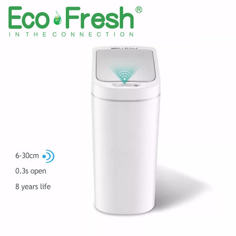 Ecofresh capteur de mouvement à infrarouge automatique | Sans contact, intelligent, automatique, poubelle de déchets, poubelle de cuisine ► Photo 1/6