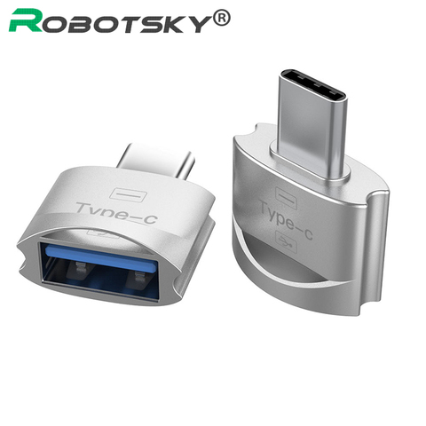 Métal USB 3.1 type-c mâle vers USB 2.0 A femelle OTG adaptateur de données Type C OTG adaptateur pour Samsung S8 pour MacBook série ► Photo 1/6