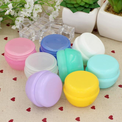 5 pièces/lot Mini pot vide Pots cosmétique maquillage couvercle intérieur crème pour le visage baume pour les lèvres conteneur mes bouteilles rechargeables en gros ► Photo 1/6