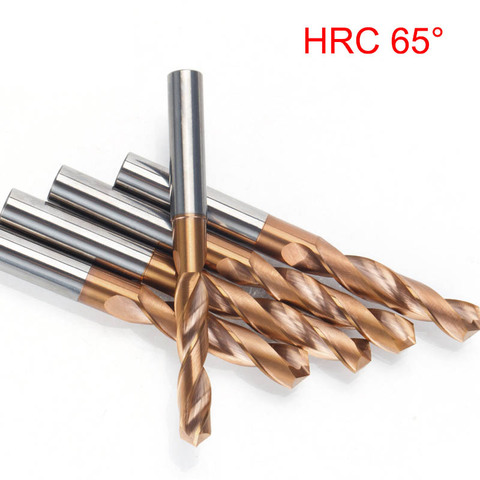 HRC65 Deg. Foret hélicoïdal, 1.0-9.0mm, mèches à noyau en carbure solide, pour les métaux durs, outils de perçage, Matkap ► Photo 1/6