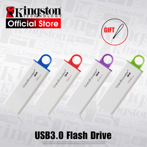 Disque Flash 16 GB/32 GB/64 GB/3.0 GB de Kingston USB 128 datavoyageur G4 ► Photo 1/6