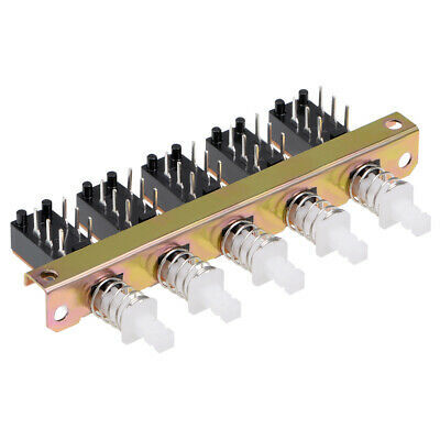 Interlock-interrupteur bouton poussoir, 6 broches et 5 rangées pour Type de Piano, avec DPDT ► Photo 1/4