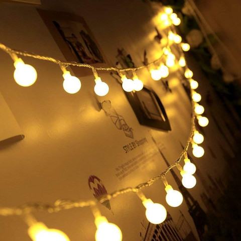 Guirlande féerique, guirlande lumineuse de 10M/5M, LED ampoules décoratives pour fêtes de mariage ► Photo 1/6