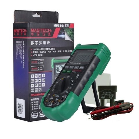 Mastech – multimètre numérique à gamme automatique MS8268, protection complète, ampèremètre ac/dc, voltmètre ohm, testeur électrique de fréquence, test de diode ► Photo 1/4