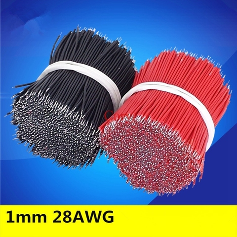 Lot de fils électriques Double extrémité de 0.1mm et 28awg, 50 pièces, fils conducteurs en étain, couleur au choix, 7 brins en cuivre pur CZYC ► Photo 1/1