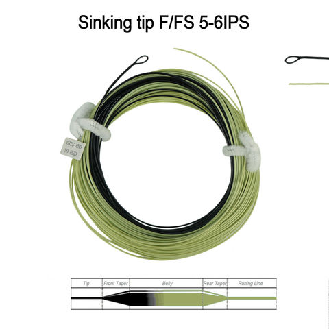 Aventik pointe de coulage ligne de pêche à la mouche ligne de coulage rapide avec boucle soudée IPS 5-6 ► Photo 1/1