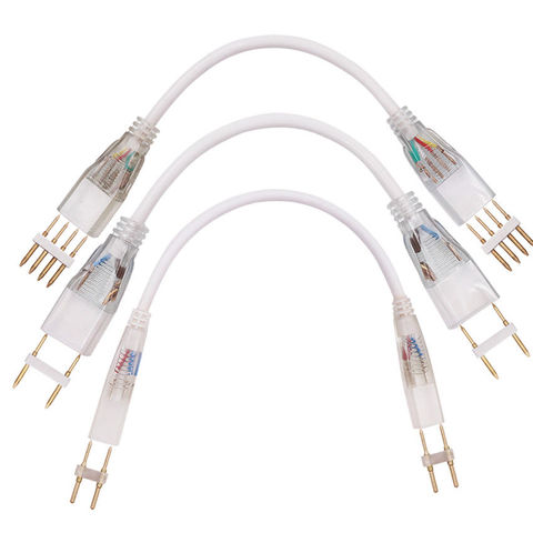 Connecteur de bande Led RGB-connecteur lisse, 2 broches, 4 broches, 110 220 5050 3014 2835, 6mm/10mm/12mm, connecteurs d'angle pour PCB ► Photo 1/3