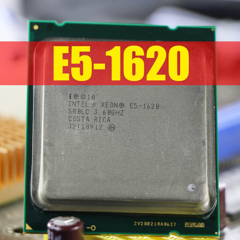 Processeur Intel Xeon Quad Core E5 1620 E5-1620, LGA 2011, pour ordinateur de bureau ► Photo 1/3