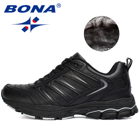 BONA Nouveau Style Classique Hommes Chaussures De Course En Plein Air Marche Jogging Baskets à Lacets Chaussures de Sport Confortables Chaussures de Sport Hommes ► Photo 1/6