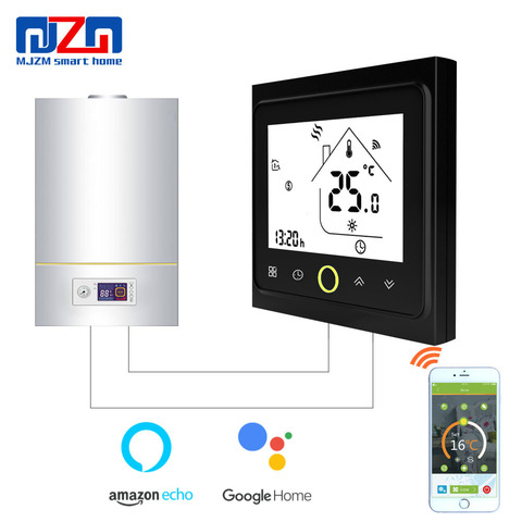 MJZM BGL-002-WiFi contrôleur de température thermostat pour Chaudière À Gaz Alexa Google Home Contrôle Thermorégulateur pour Pièce Chaude ► Photo 1/6