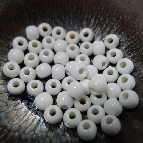 6 #100 pièces Jingdezhen perles en céramique pour bracelet faisant des perles perle de porcelaine pour la fabrication de bijoux 6mm perles # A502A ► Photo 1/5