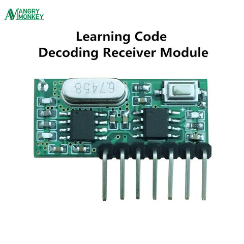 Décodeur de Code d'apprentissage récepteur RF 433 mhz, Module 433 mhz sans fil, sortie 4 canaux, kit de bricolage pour télécommande, encodage 1527 ► Photo 1/5