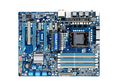 Carte mère Gigabyte GA-X58-USB3 originale, composant pour ordinateur de bureau, composant pc, compatible avec processeurs X58-USB3, socket LGA 1366, type DDR3 X58, livraison gratuite ► Photo 1/2