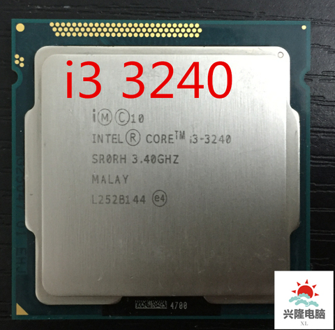 Lntel I3-3240 i3 3240 CPU 3.4 GHz 3M LGA1155 55W bureau double cœur SR0RH CPU livraison gratuite ► Photo 1/1