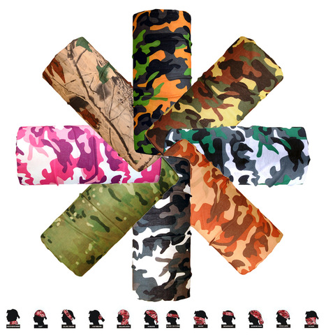 Bandeau Camouflage Paisley 25x48cm, couvre-chef de l'armée pour le cou et le visage ► Photo 1/6
