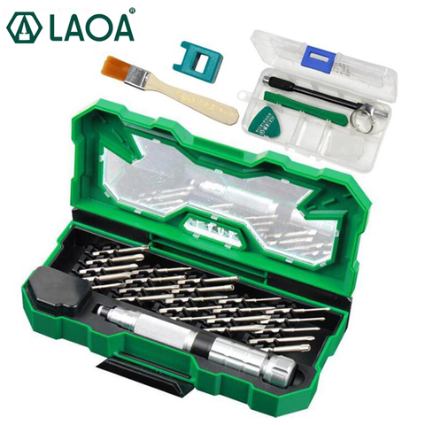 LAOA – jeu de tournevis professionnels 25 en 1, Kit de réparation en acier allié S2 de haute dureté, outils de précision, cadeau gratuit ► Photo 1/1