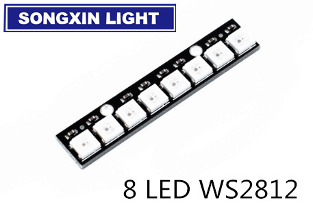 Carte de développement LED RGB WS2812 5050, 8 canaux, 1 pièce, pilote polychrome intégré, 2812 Ws2812b ► Photo 1/6