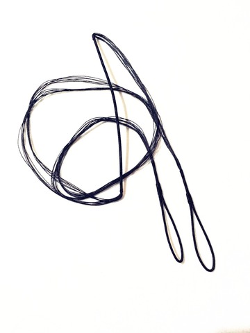 1 pièces corde d'arc noir pour arc droit arc classique tir à l'arc chasse longueur 115cm-180cm ► Photo 1/6