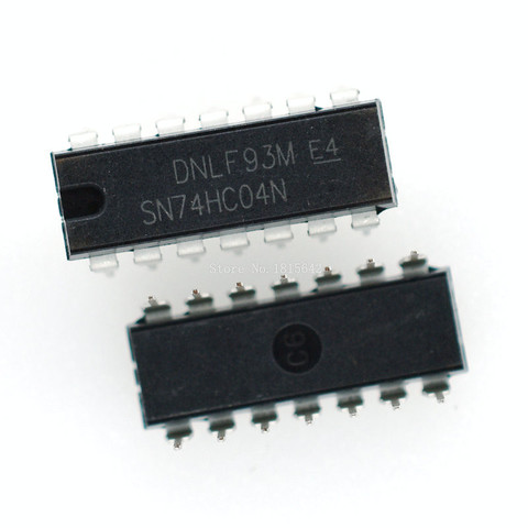 Lot de 10 pièces DIP IC DIP-14, 74HC04N SOP sn7404n SN74HC04 DIP IC DIP-14 ► Photo 1/1