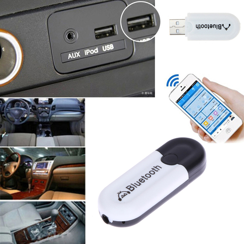 Bluetooth USB A2DP Adaptateur Dongle Bluetooth Musique Récepteur Audio Sans Fil Stéréo 3.5mm Jack pour Voiture AUX Smartphone ► Photo 1/6