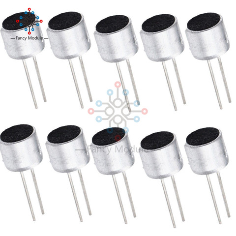 10 pcs Microphone 6*5mm Capacitif Électret Microphone 52D Sensibilité Microphone À Condensateur 6X5mm ► Photo 1/3