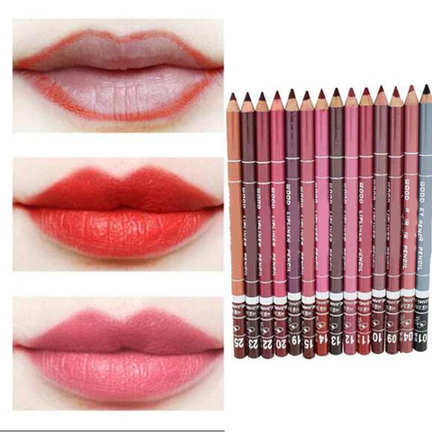 GAM-BELLE Étanche Lip Liner Crayon 15 cm 28 Couleurs Femmes de Longue Durée Professionnel À Lèvres liner crayon 1 pcs ► Photo 1/6