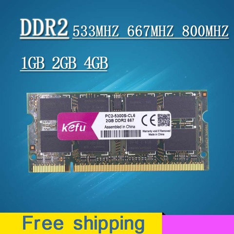 Vente 1gb 2gb 4gb DDR2 667 800 533 667mhz 800mhz PC2-5300 PC2-6400 sodimm so-dimm mémoire sdram Ram Memoria pour ordinateur portable ► Photo 1/6