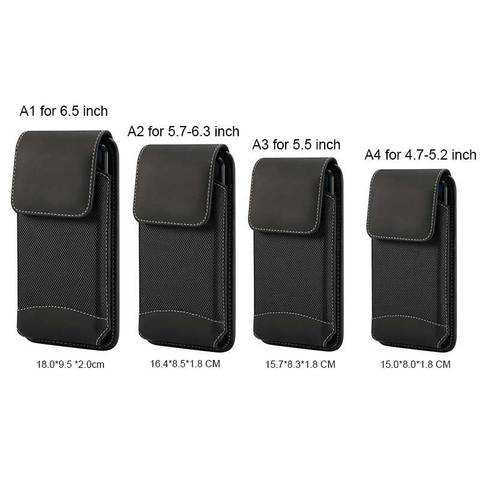 Universel 4.7-6.9 pouces modèles téléphone portable taille sac pour Nokia 6 pochette étui pour LG ASUS Xiaomi Redmi ceinture Clip coque de téléphone ► Photo 1/6