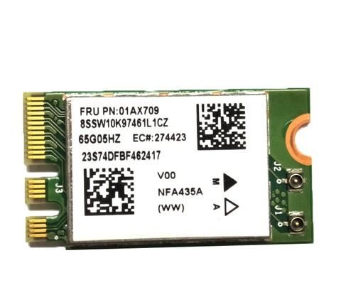 SSEA – WIFI 802.11ac + Bluetooth 4.1, pour lenovo IdeaPad 510-15IKB FRU 01AX709 01AX718, Atheros QCNFA435 AC NGFF ► Photo 1/2