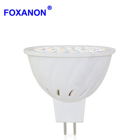 Foxanon LED spot GU10 MR16 E27 GU 5.3 lampe à LED 220 V 110 V 12 V LED s ampoule 8 W 6 W 4 W projecteur éclairage 2835 SMD Lampada ► Photo 1/6