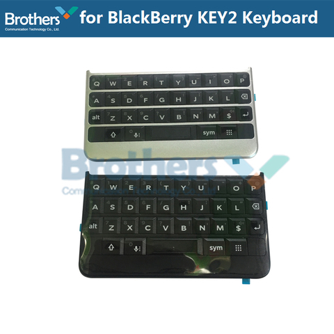Clavier pour BlackBerry Keytwo Key2 bouton de clavier avec câble flexible pour BlackBerry Key2 téléphone pièces de rechange noir argent AAA ► Photo 1/5