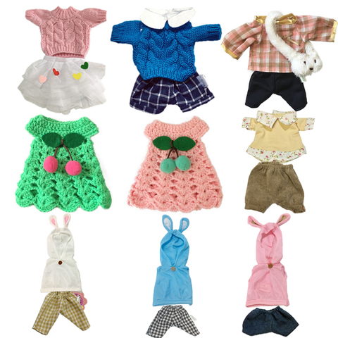 30 cm Poupée Vêtements pour Lapin/Chat/Ours En Peluche Jouets Doux Costume Chandail Vêtements Accessoires pour 1/6 BJD poupées Bébé Filles Cadeaux ► Photo 1/6