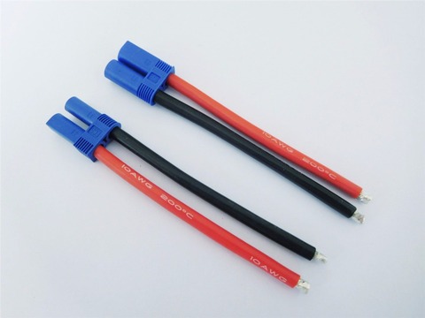 Câble connecteur EC5 mâle femelle 10cm 10 # 10AWG, fil en silicone, batterie RC Lipo ► Photo 1/4