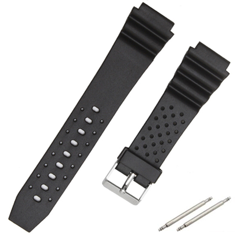 18mm 20mm 22mm noir en caoutchouc Silicone bracelet de montre avec boucle pour Casio G-SHOCK montre sangles ceinture ► Photo 1/1