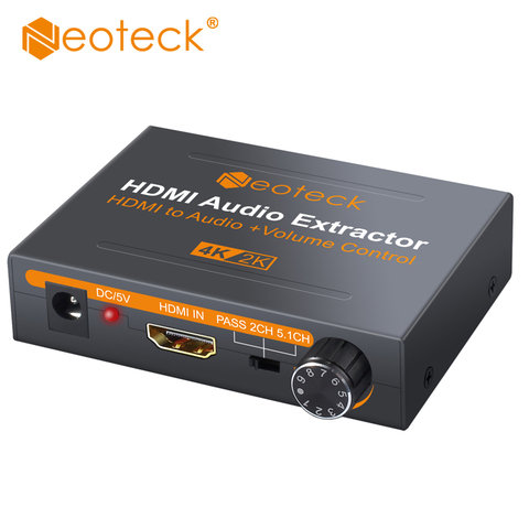 Neoteck HDMI Audio Extracteur Avec 3.5mm Stéréo Audio Extracteur Soutien 4 k x 2 k HDMI VERS HDMI SPDIF RCA 3.5mm Adaptateur Convertisseur ► Photo 1/6
