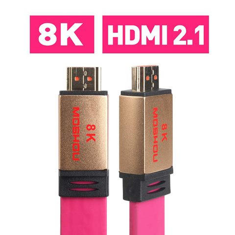 Câbles HDMI UHD HDR 48Gbs 4K @ 60HZ 8K @ 120Hz câbles Audio et vidéo MOSHOU cordon HDMI 2.1 ► Photo 1/6