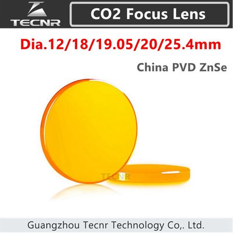 Chine ZnSe CO2 objectif de mise au point diamètre 12 18 19.05 20 25.4 25mm pour machine de découpe laser CO2 ► Photo 1/5