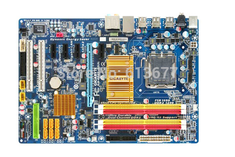 Livraison gratuite carte mère d'origine pour Gigabyte GA-EP45-DS3L LGA 775 DDR2 cartes EP45-DS3L P45 carte mère de bureau ► Photo 1/2