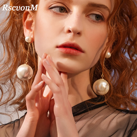 RscvonM – boucles d'oreilles en perles pour femmes, bijoux de mariage Double face ► Photo 1/6