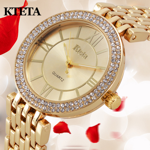 Femmes montres marque de luxe diamant or montre dames Quartz montre-bracelet femme horloge Relogio Feminino Relojes Mujer Hodinky ► Photo 1/6