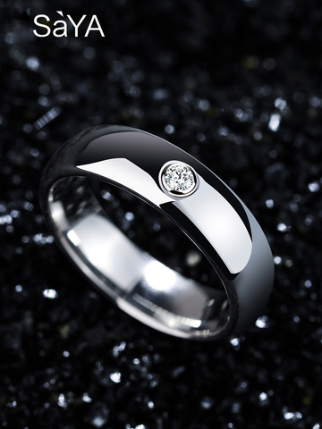 Bague pour hommes, bagues de fiançailles en tungstène unisexe classique de 6mm de largeur, incrustation de bande dôme, gravure, livraison gratuite, 2022 ► Photo 1/5