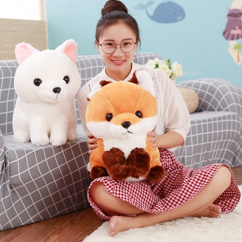 1PC 40CM doux mignon longue queue renard peluche jouet peluche enfants poupée mode Kawaii cadeau pour enfants anniversaire cadeau maison boutique décor ► Photo 1/6