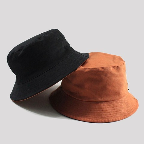 Grande taille chapeaux de pêche grande tête homme été soleil chapeau deux côtés porter panama casquettes plus tailles seau chapeaux 57-59cm 60-62cm 63-64cm ► Photo 1/6